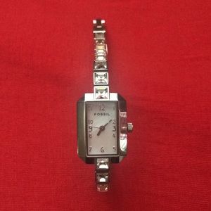 FOSSIL Ladies watch and bracelet with CZ Stones